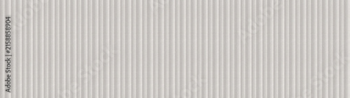 Wide panoramic banner of white vertical fluted ceramic wall cladding texture