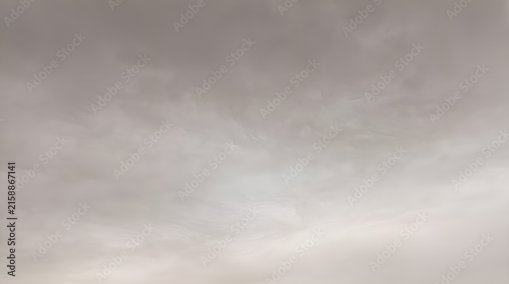 Naklejka premium Plain Gray Overcast Sky Background Gloomy Rainy Weather Texture with Copy Space