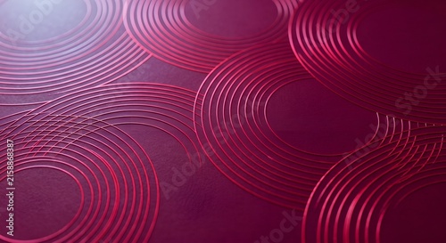 Magenta Neon Wave Curved Lines Abstract Perspective 3D Render Technology Background