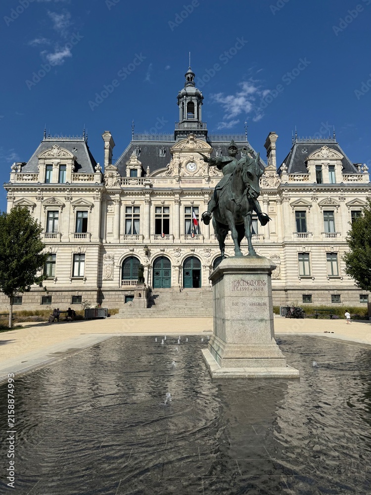 Obraz premium Hôtel de ville de Vannes, Morbihan, France