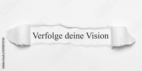 Obraz na plátne Verfolge deine Vision
