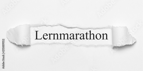 Obraz na płótnie Lernmarathon 