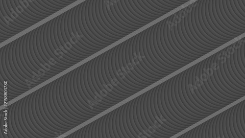 Obraz na plátně Abstract textured background with repeating curved lines in monochrome tones for