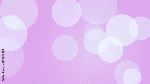 Fotografie Soft pink backdrop with blurred white circles creates an ethereal, dreamy atmosp