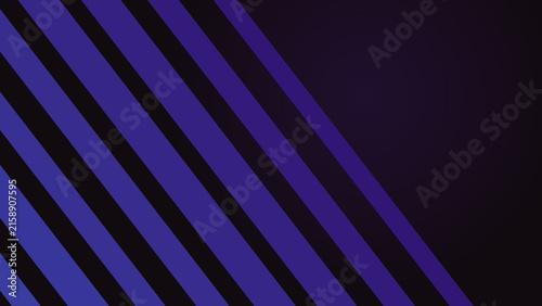 Obraz na plátne Dynamic gradient stripes converge diagonally across a dark background, represent