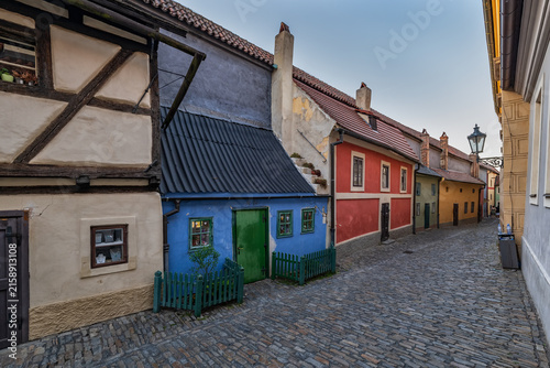 Photography Golden Lane In Prague, Czechia