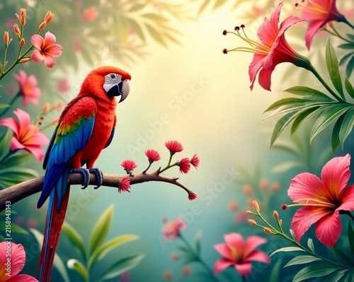 parrot on a branch