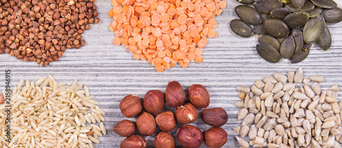 Various ingredients as source natural vitamin B6, minerals and fiber. Healthy eating