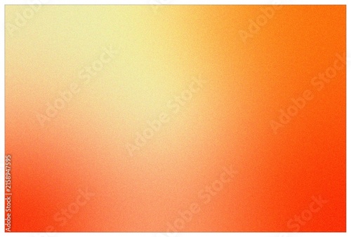 Abstract Orange Gradient Background With Soft Yellow Grain Blur