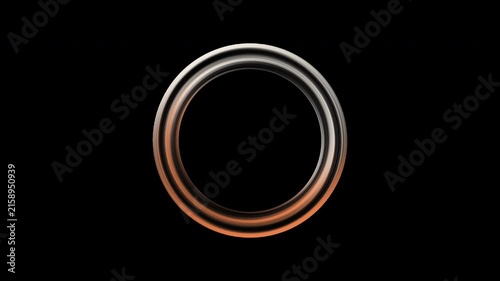  Glowing Circle with Alpha Channel 4K Futuristic Neon Ring Motion Effect for VFX and Video Editing