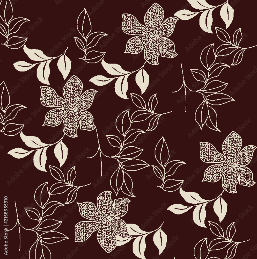 Fototapeta premium Textile digital design motifs pattern ikat rugs paisley front back and dupatta and baroque etc.