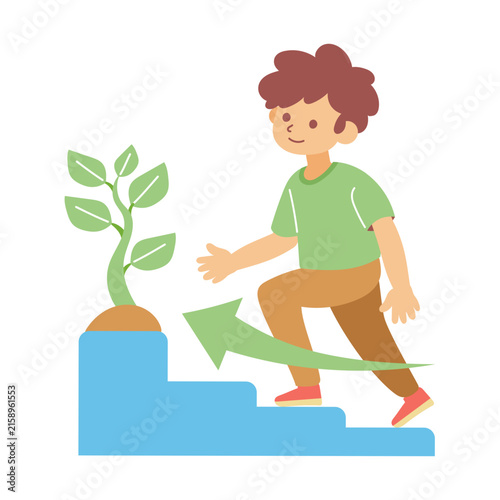 This growth sticker is suitable for Mental Health and Self-Care Checklist