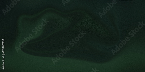 Abstract flowing wave background with deep dark emerald liquid and effect.