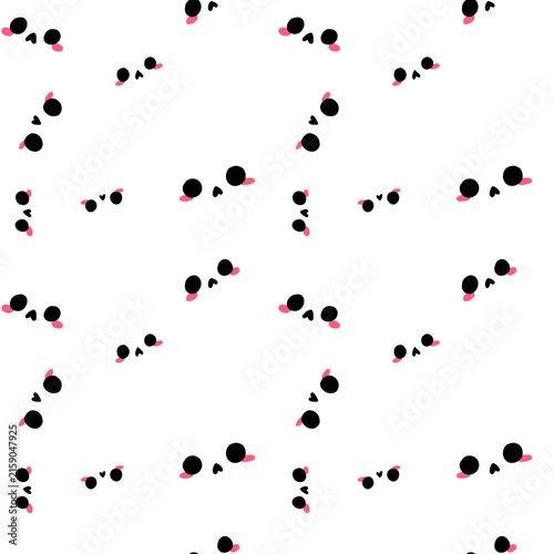 Halloween Skull Seamless Pattern, Background