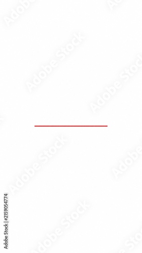 Minimal Red Horizontal Line on a Clean White Background with Copy Space