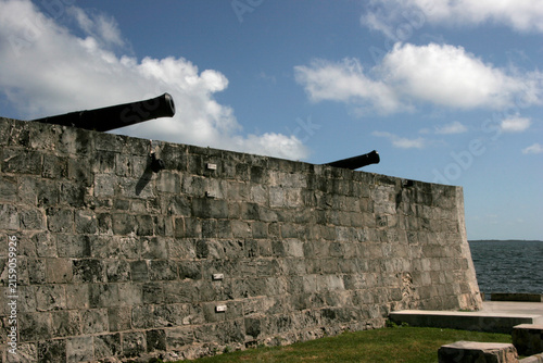 Historic Fort Montagu on New Providence Island, Bahamas
