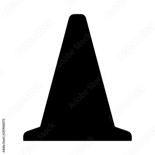 traffic cone silhouette picture