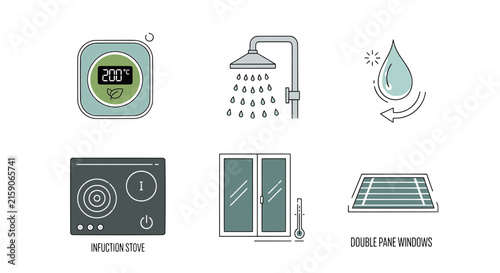 Muddy Demolition Derby Car and Racing Icons Vector Set