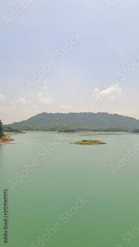 Govind Ballabh Pant Sagar, India's largest artificial lake formed by Rihand Dam in Sonbhadra, Uttar Pradesh, India 