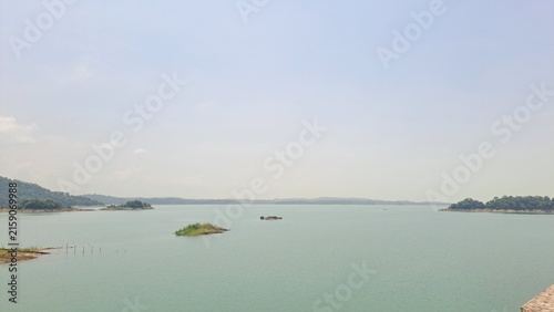 Govind Ballabh Pant Sagar, India's largest artificial lake formed by Rihand Dam in Sonbhadra, Uttar Pradesh, India 