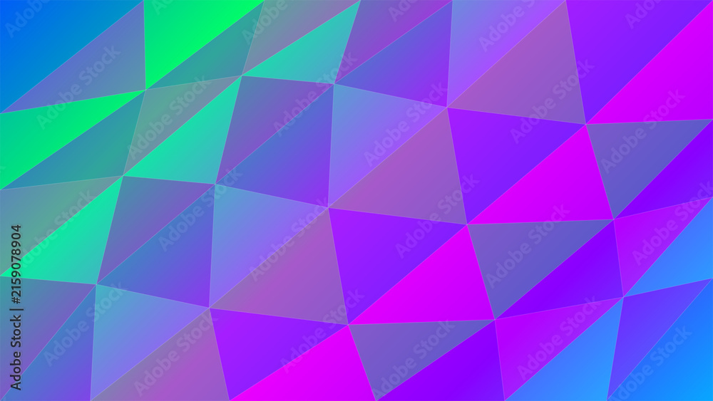 Fototapeta premium Geometric abstract triangles colorful background design illustration