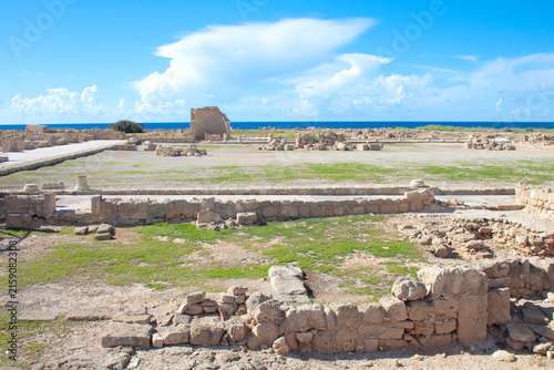 Archaeological site of Nea Paphos on Cyprus island. Villa of Theseus