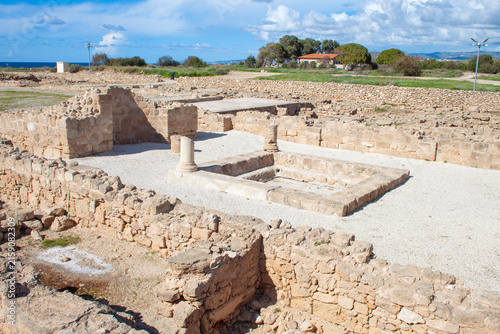 Archaeological site of Nea Paphos on Cyprus island. The Villa of Theseus