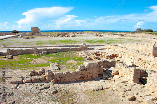 Archaeological site of Nea Paphos on Cyprus island. Villa of Theseus