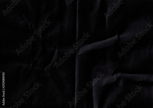 Dark Wrinkled Paper Texture Background