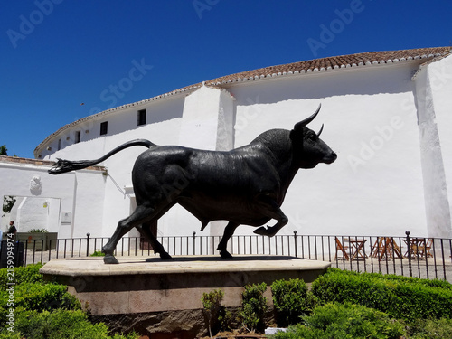 Espagne, ville de Ronda, les arènes