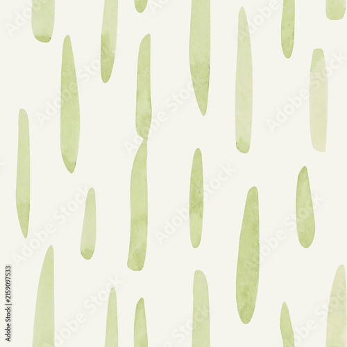 Watercolor seamless pattern with soft green brush strokes. watercolor stripes on white background. Seamless pattern. For wallpaper, textile, wrapping paper, packaging design 