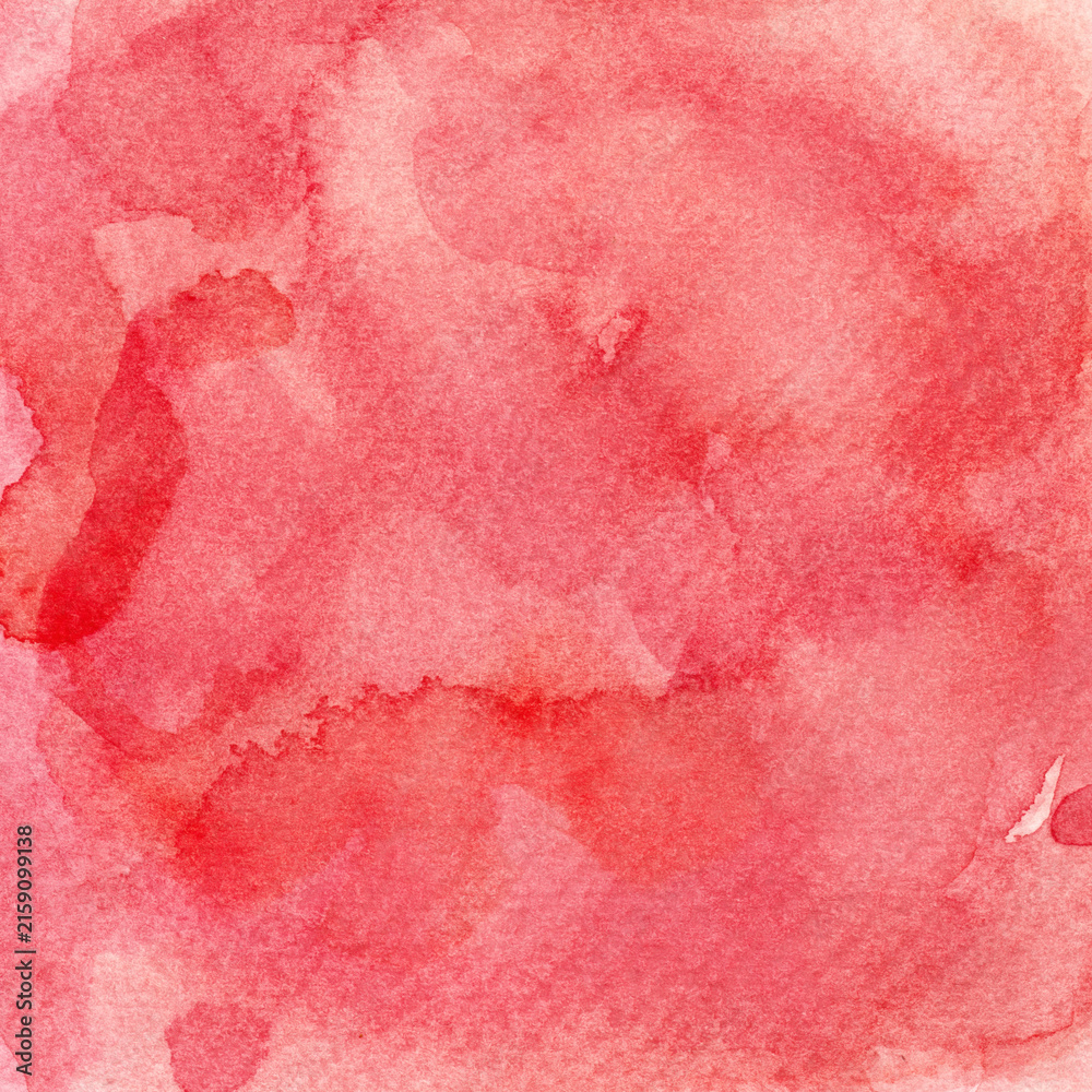 Fototapeta premium Red Watercolor Texture Paper Background