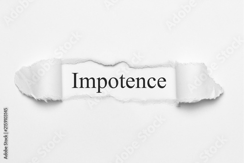 Fototapeta impotence 