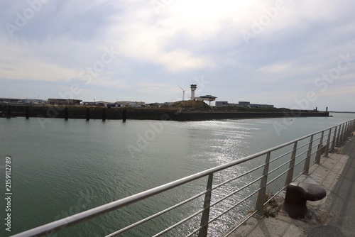 Fotografía La rivière la Liane, ville de Boulogne sur Mer, département du Pas de Calais, Fr