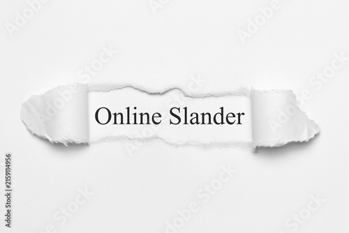 Bild auf Leinwand Online Slander