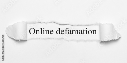 Bild auf Leinwand Online defamation