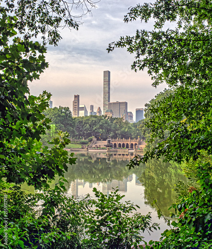 Central Park, New York City at the lake