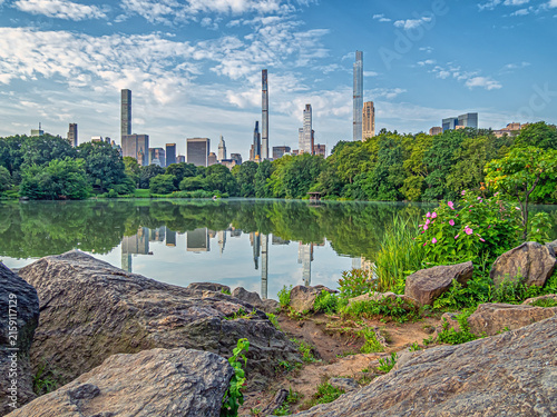 Central Park, New York City at the lake