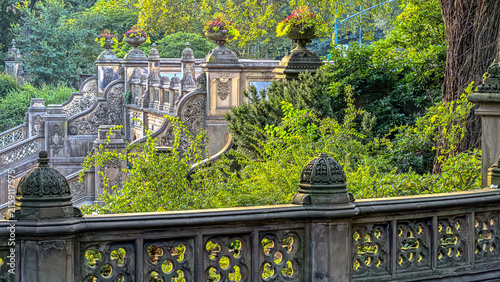 Bethesda Terrace and Fountain in summer