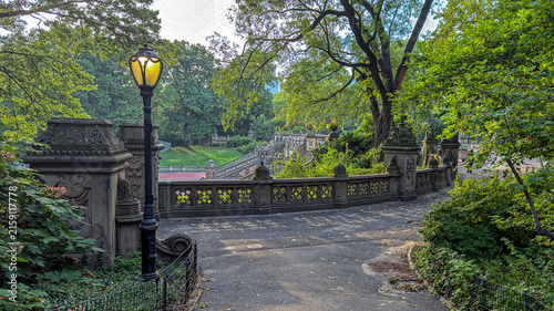 Bethesda Terrace and Fountain in summer