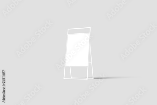 Blank Stand Sign Mockup - 3D Illustration
