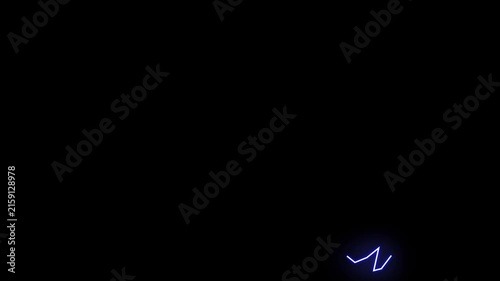 Neon lightning thunder featuring blue glowing electric strikes, plasma rnergy bursts, cartoon sparks, anime shockwave explosion, cinematic motion graphics overlay, black background, ultra HD 4K