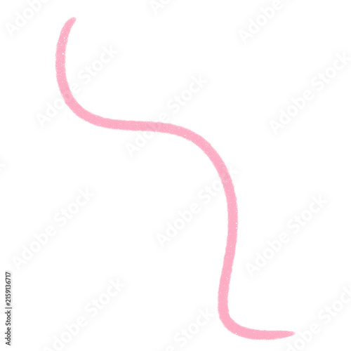 pink cable isolated on white