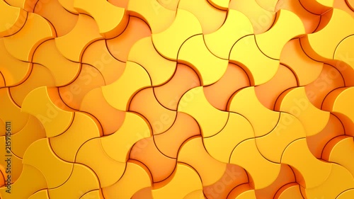 Background of Geometric Shapes. Abstract motion, loop, two color, 3d rendering, 4k resolution
