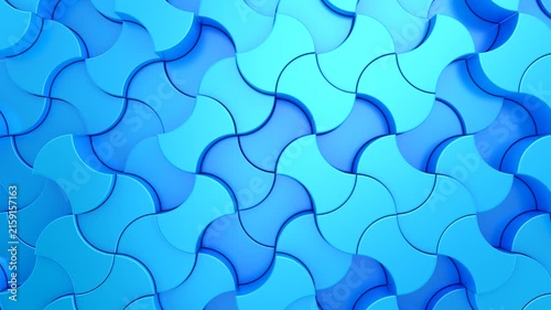 Background of Geometric Shapes. Abstract motion, loop, two color, 3d rendering, 4k resolution
