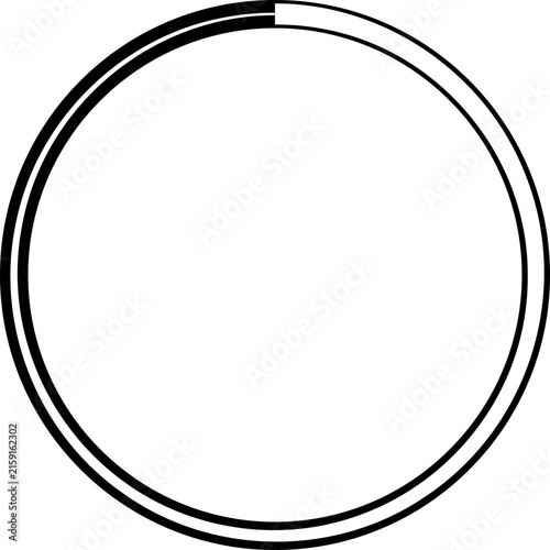 Concentric circular ring geometry with precise annular gap structure