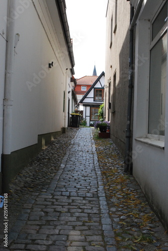 narrow street in the old town