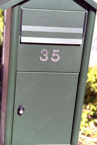 Photography mailbox on the wall, nacka, sverige,sweden,stockholm, summer,