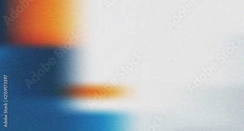 Принти на полотні Striking abstract with cool deep blue and fiery orange elements contrasting agai