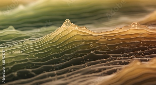 Water droplets glistening on a web in a natural setting
